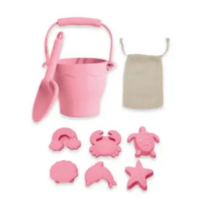 Living Textiles - Silicone Bucket & Spade - LIGHT PINK