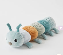 Load image into Gallery viewer, Pilbeam Caterpillar Rattle - blues or pinks
