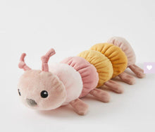 Load image into Gallery viewer, Pilbeam Caterpillar Rattle - blues or pinks
