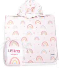 Load image into Gallery viewer, Lesimo Hooded Towels - Sailor, Rainbow, Surf, Daisy, Unicorn, Sunshine Flora
