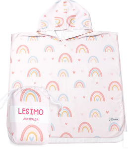 Lesimo Hooded Towels - Sailor, Rainbow, Surf, Daisy, Unicorn, Sunshine Flora