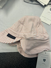 Load image into Gallery viewer, Korango Cotton Legionnaires Hat - Navy stripe,Grey Stripe or Dusty Pink stripe
