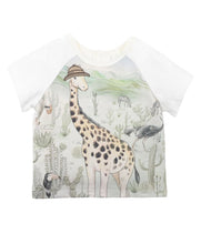 Load image into Gallery viewer, Bebe - Ellis Giraffe Tee - Cloud
