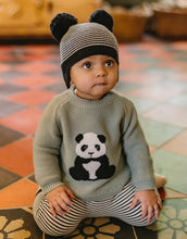 Load image into Gallery viewer, Bebe - Angus Panda Knitted Jumper - Dusky Sage

