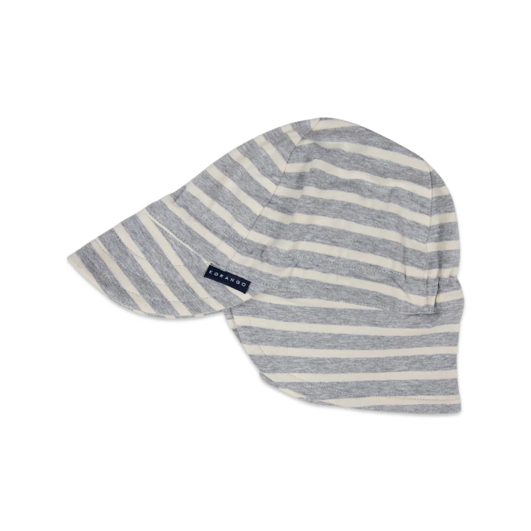 Korango Cotton Legionnaires Hat - Navy stripe,Grey Stripe or Dusty Pink stripe