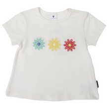 Load image into Gallery viewer, Korango Flower print swing top/Tee - Navy or Cloud
