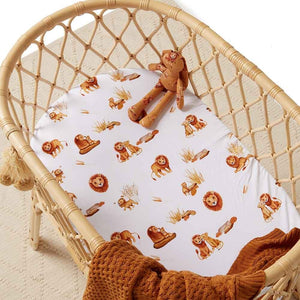 Snuggle Hunny - Bassinet Sheet/Change Pad Cover - Cherry Blossom or Safari