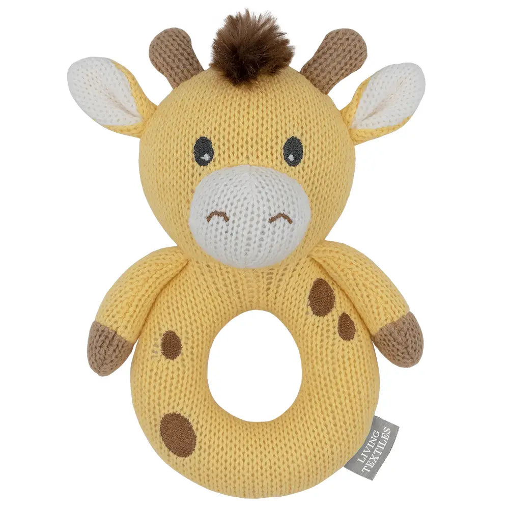 Living Textiles - Noah the Giraffe Knitted Rattle