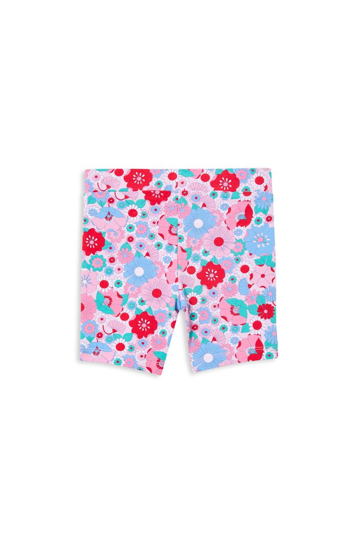 Milky -Summer Blooms Bike Short - Pink Lady