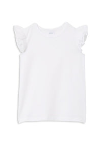 Milky - White detailed tee