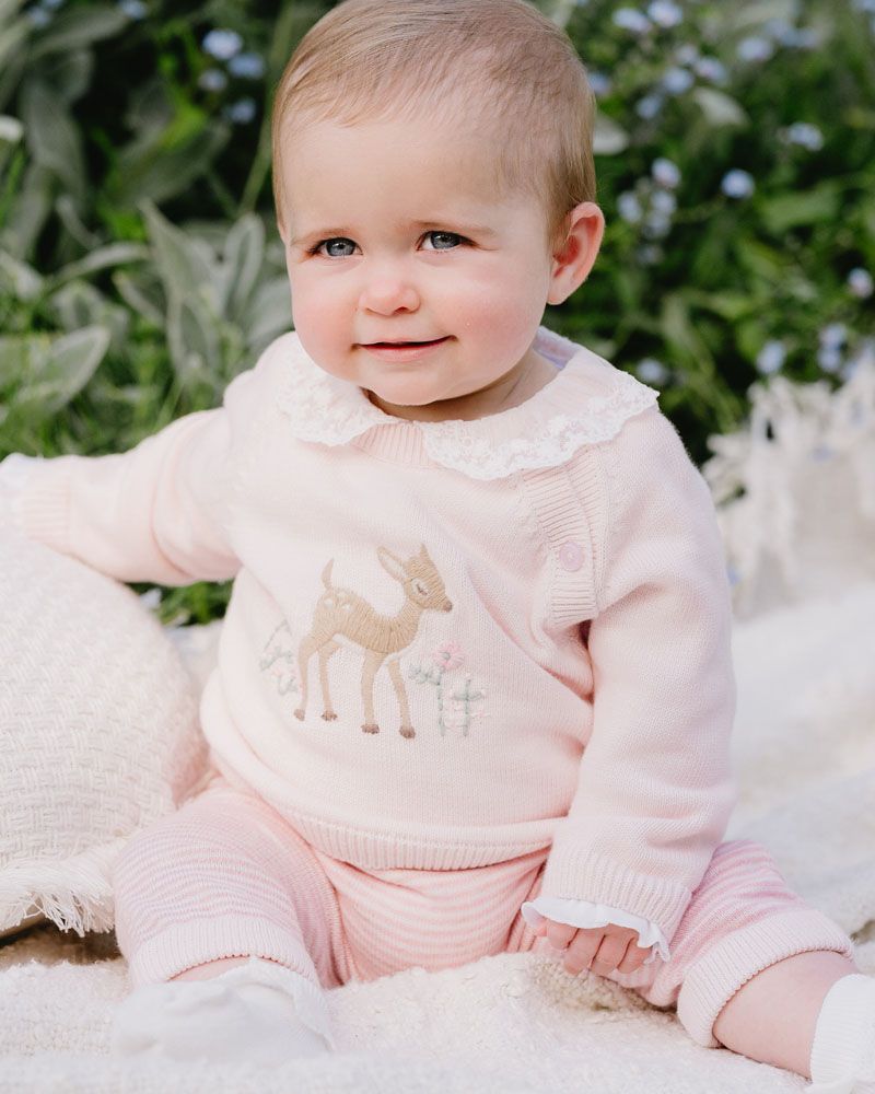 Bebe - Molly Deer Jumper - Heavenly Pink