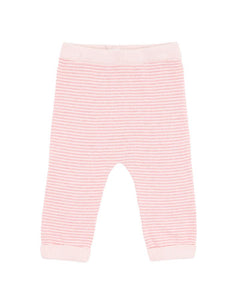 Bebe - Molly Stripe Knitted Leggings - Pink Stripe