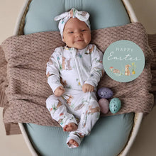 Load image into Gallery viewer, Snuggle Hunny - Easter Bunnies Organic Snugglesuit Convertible Romper
