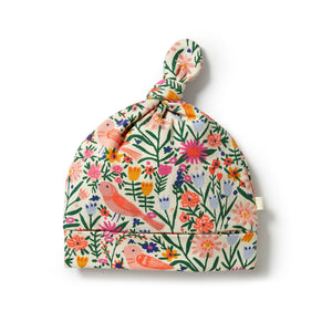 Wilson & Frenchy - Birdy Floral - Organic Knot Hat